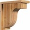 Ekena Millwork Del Monte Rough Sawn Corbel w/Backplate, Western Red Cedar, 6"W x 14"D x 14"H COR06X14X14DEL01RWR - alternate 1
